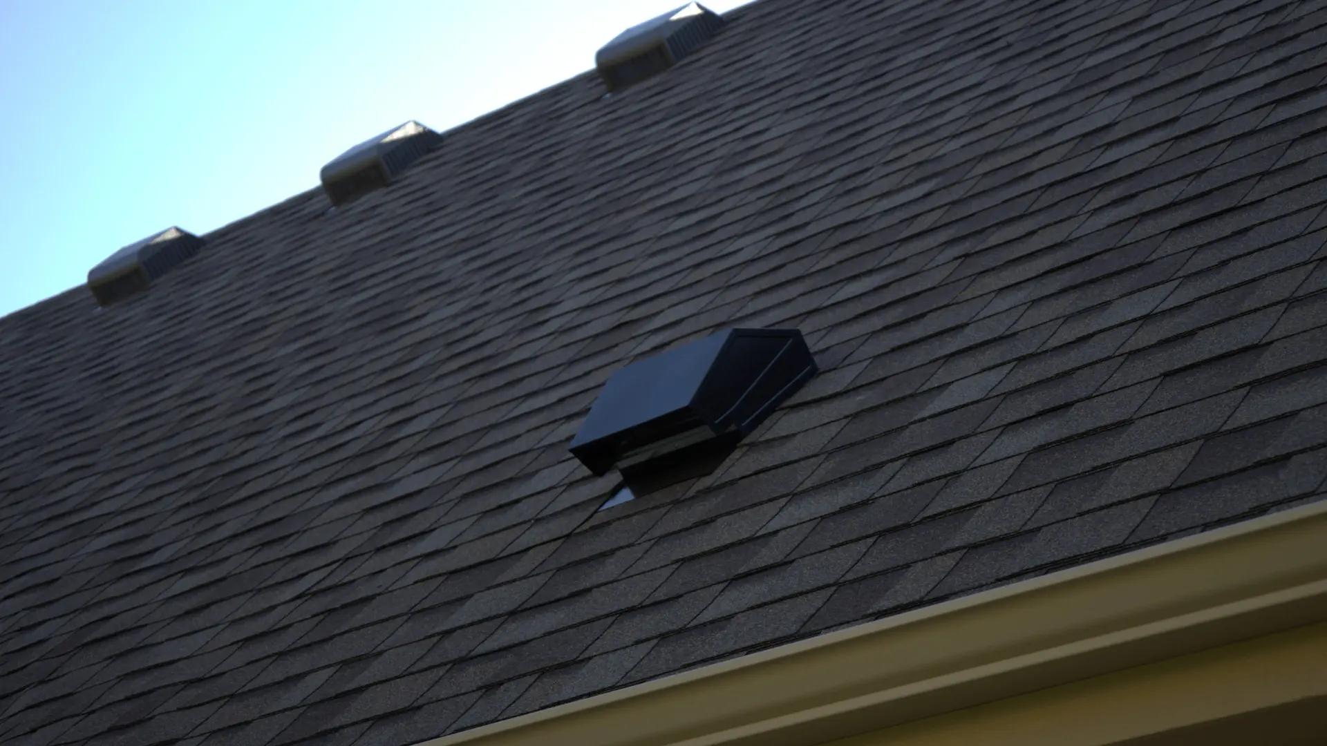 Roof Vent On Completed Residential Roof
