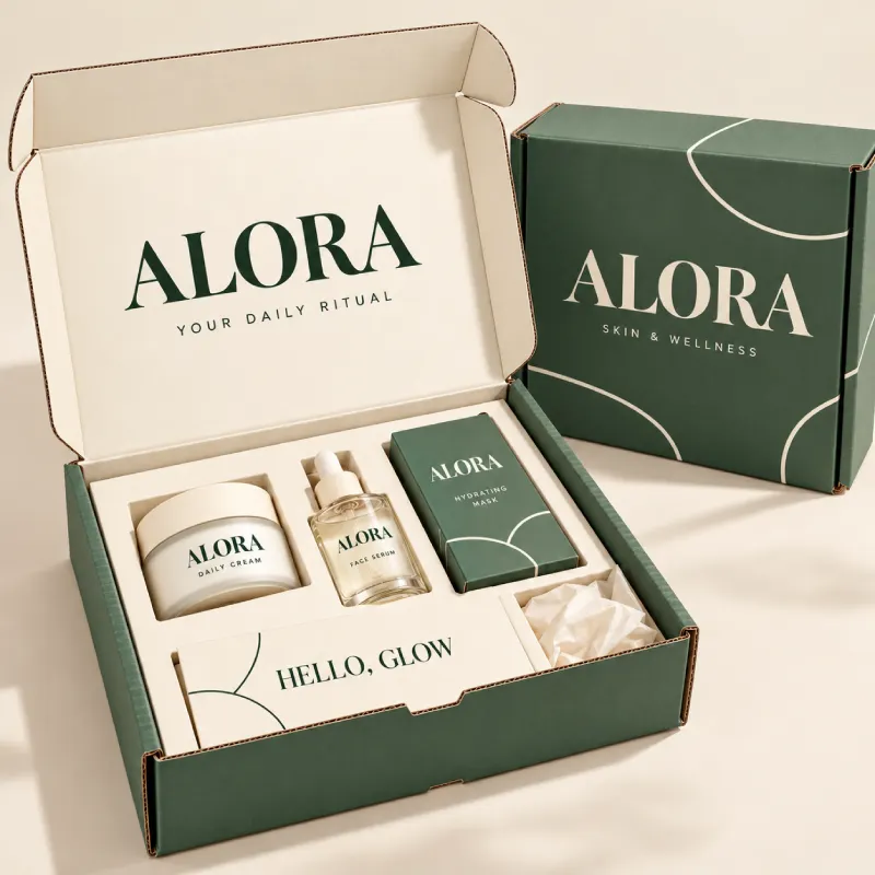 Printed mailer PR box for shipping influencer packages