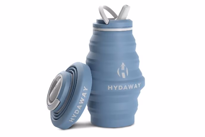 Hydaway collapsible water bottle