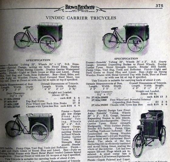 vintage cargo bikes