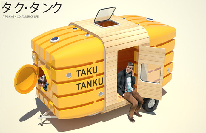 Taku-Tanku bicycle caravan trailer
