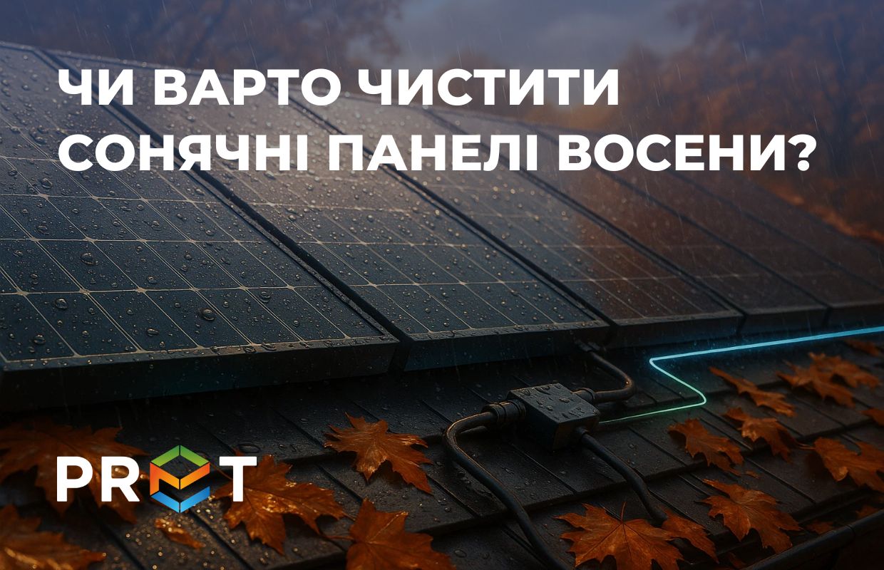 Осінь — неочевидний сезон для миття панелей, але саме в цей період на поверхні накопичуються викиди від опалення, сажа, пил від доріг та листяна органіка. 