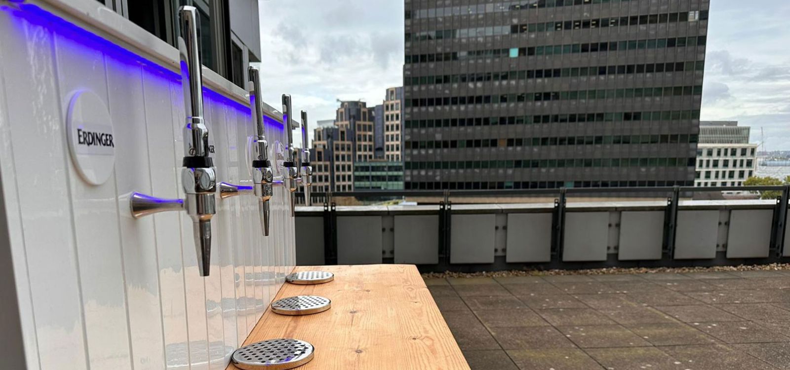 Self Serve Bar on Roof Top