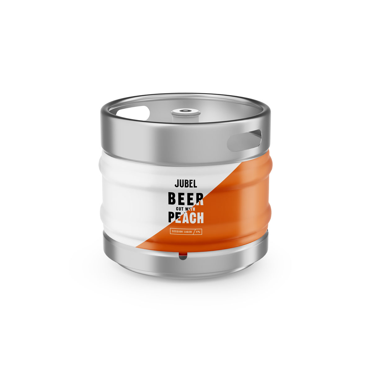 Jubel Peach Lager Keg Hire 