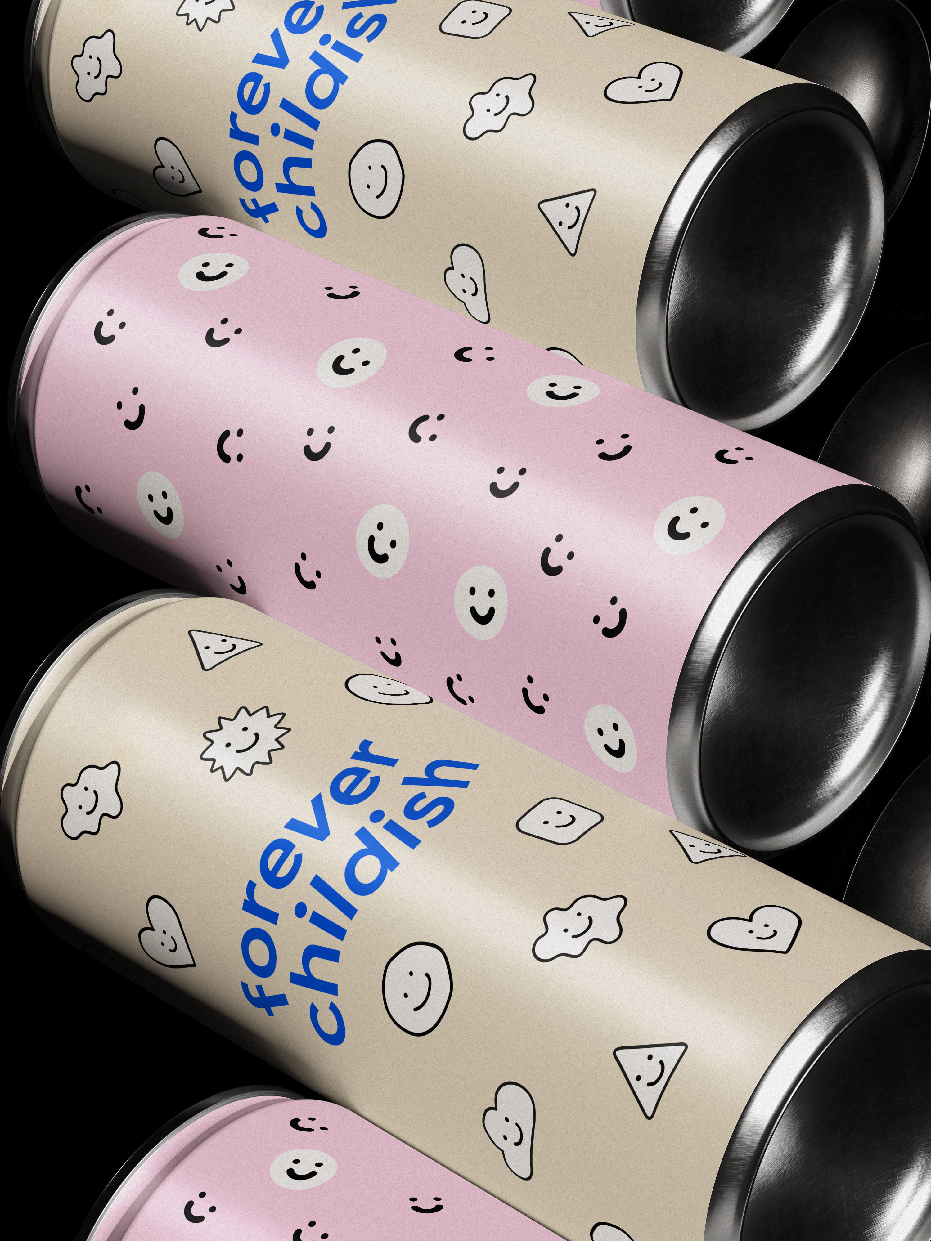 forever childish branding packaging