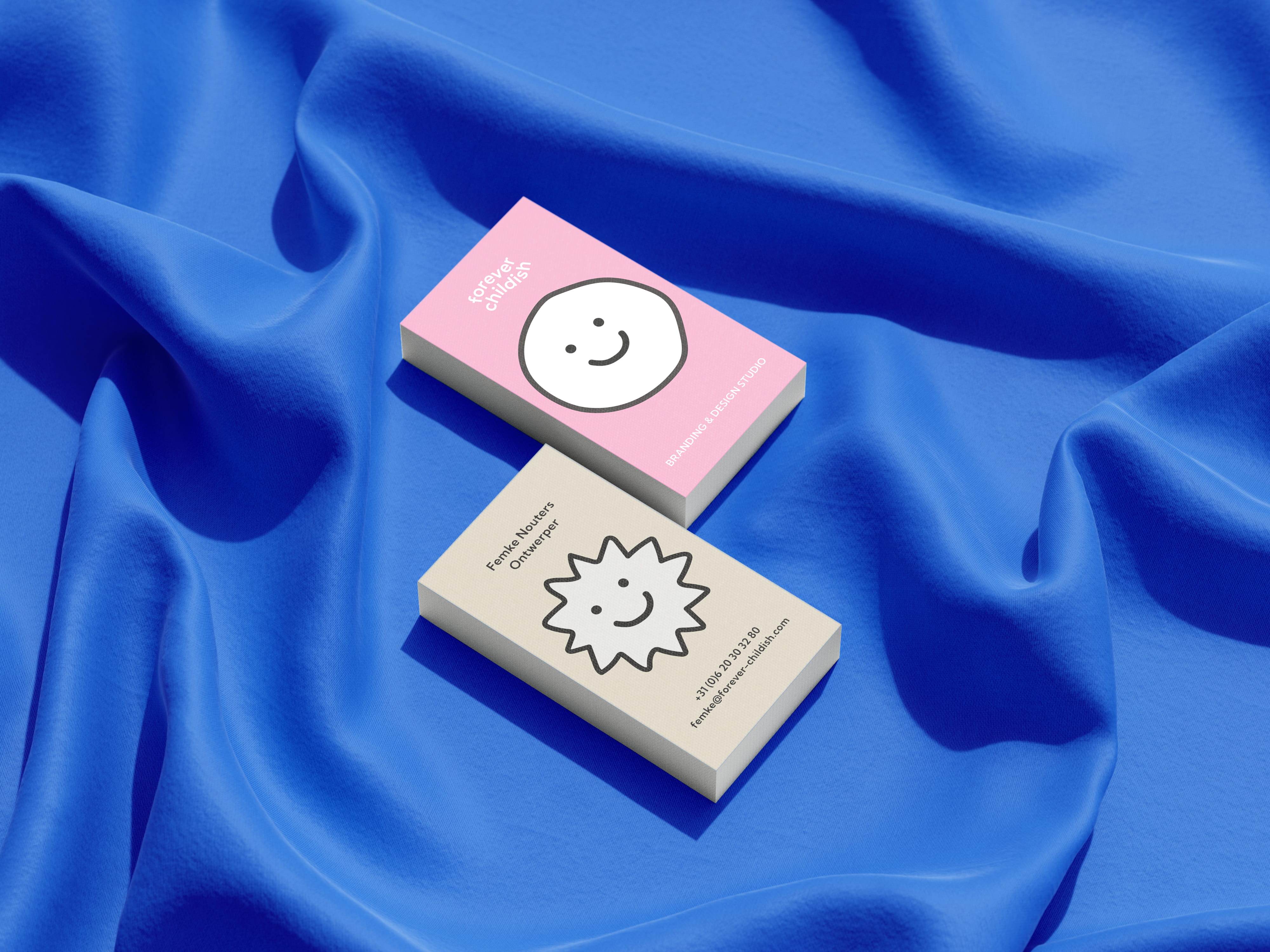 forever childish business cards example