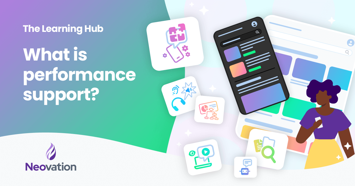 What is performance support or a job aid?