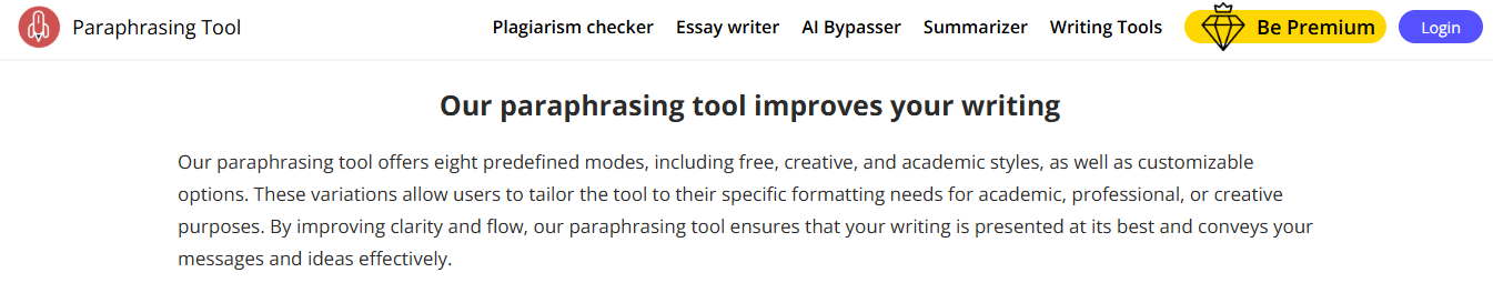 paraphrasing tool ai - Best AI For Essay Writing