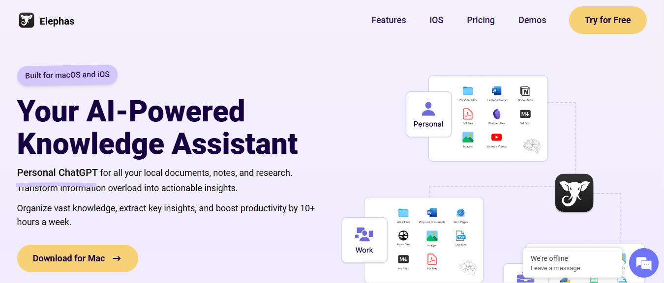 elephas - Best AI For Essay Writing