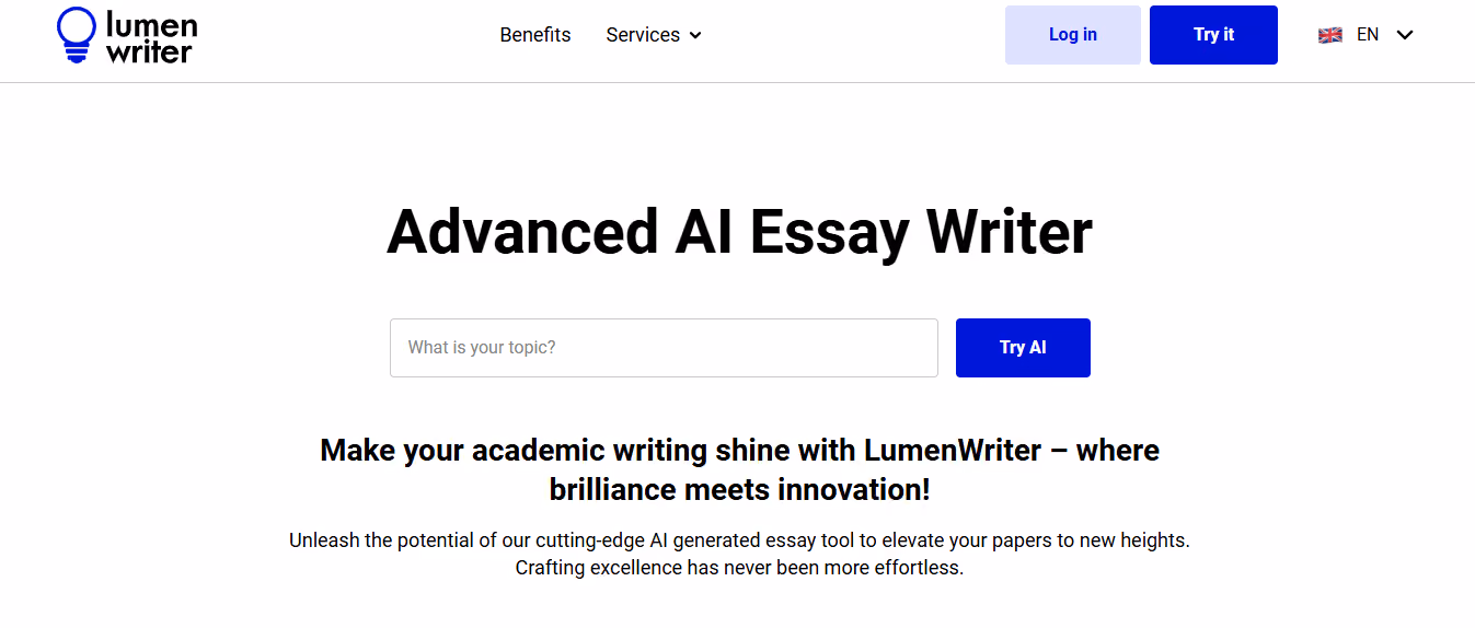 lumen writer - Best AI For Essay Writing