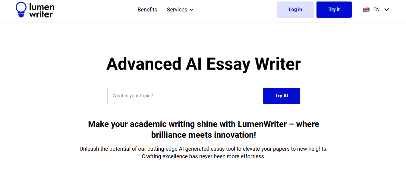 lumen writer - Best AI For Essay Writing