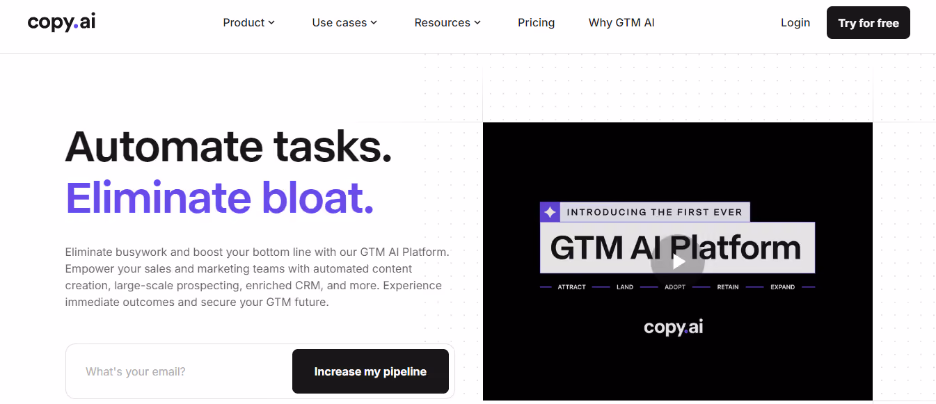 copy ai - Best AI For Essay Writing