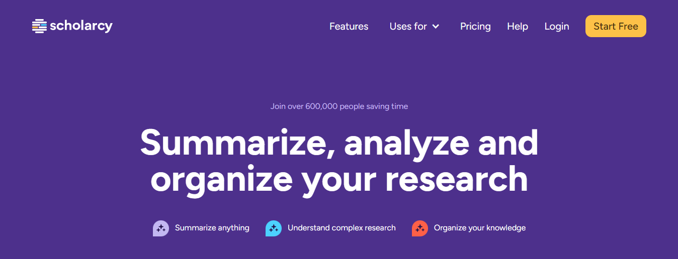 scholarcy - Free AI For Research Paper Writing