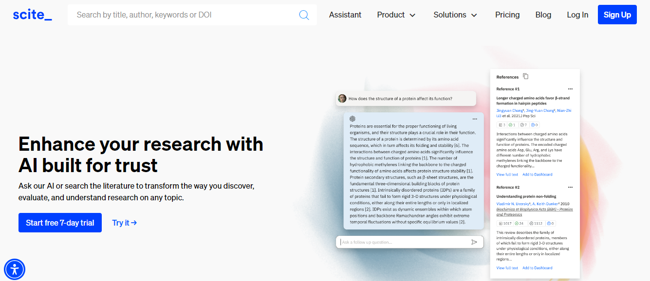 scite - Free AI For Research Paper Writing