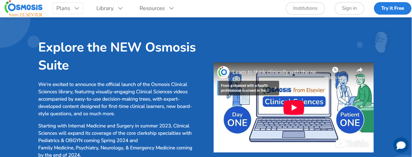 osmosis - Best AI For Medical Students