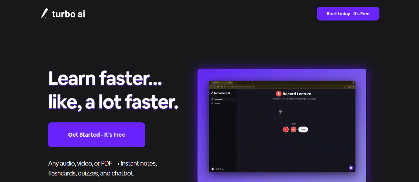 turbo learn - Best AI For Medical Students