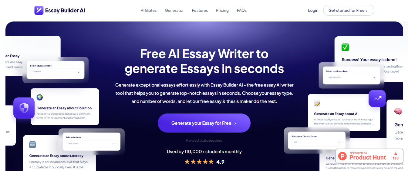 essay builder - Best AI Essay Writer For Students