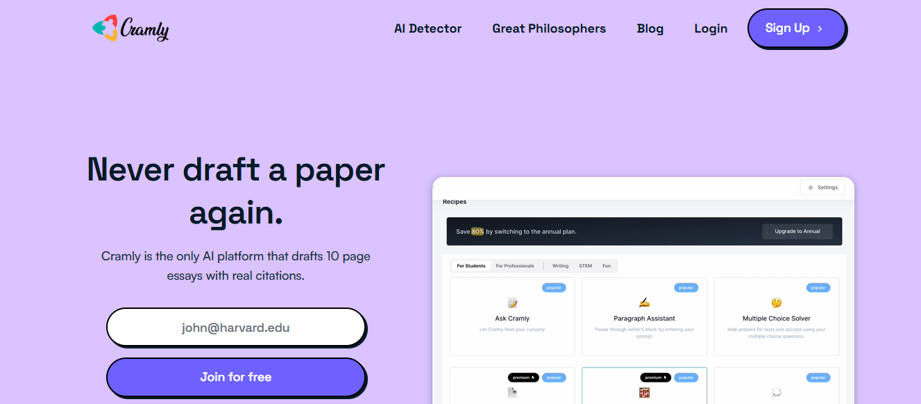 cramly ai - Best AI Essay Writer For Students