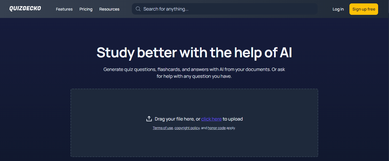 quiz gecko - AI For Assignment