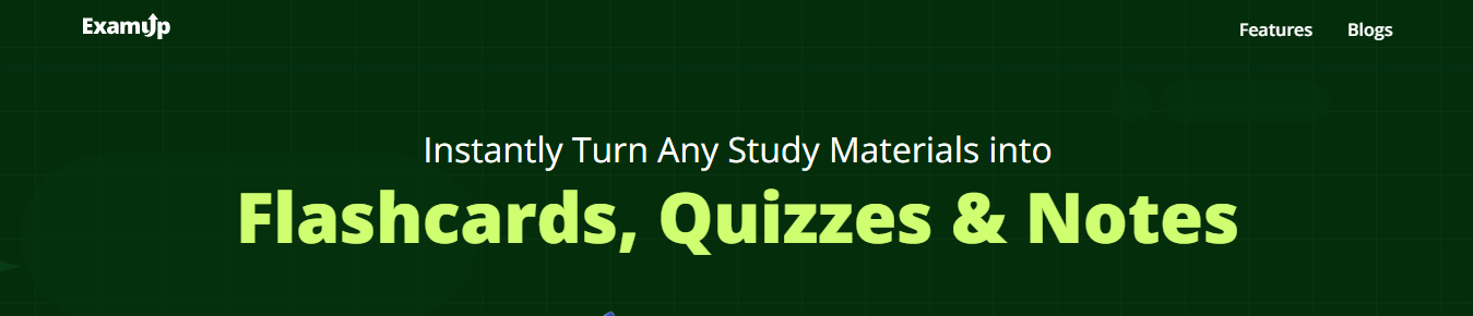 exam up - Best AI for Homework 