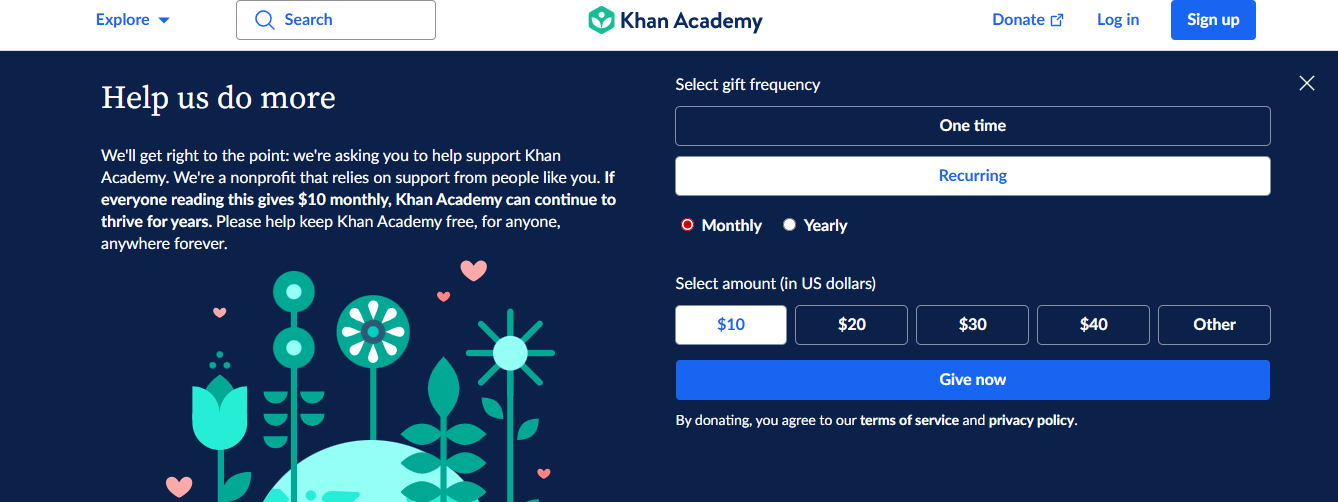 khan academy - Best AI for Homework 
