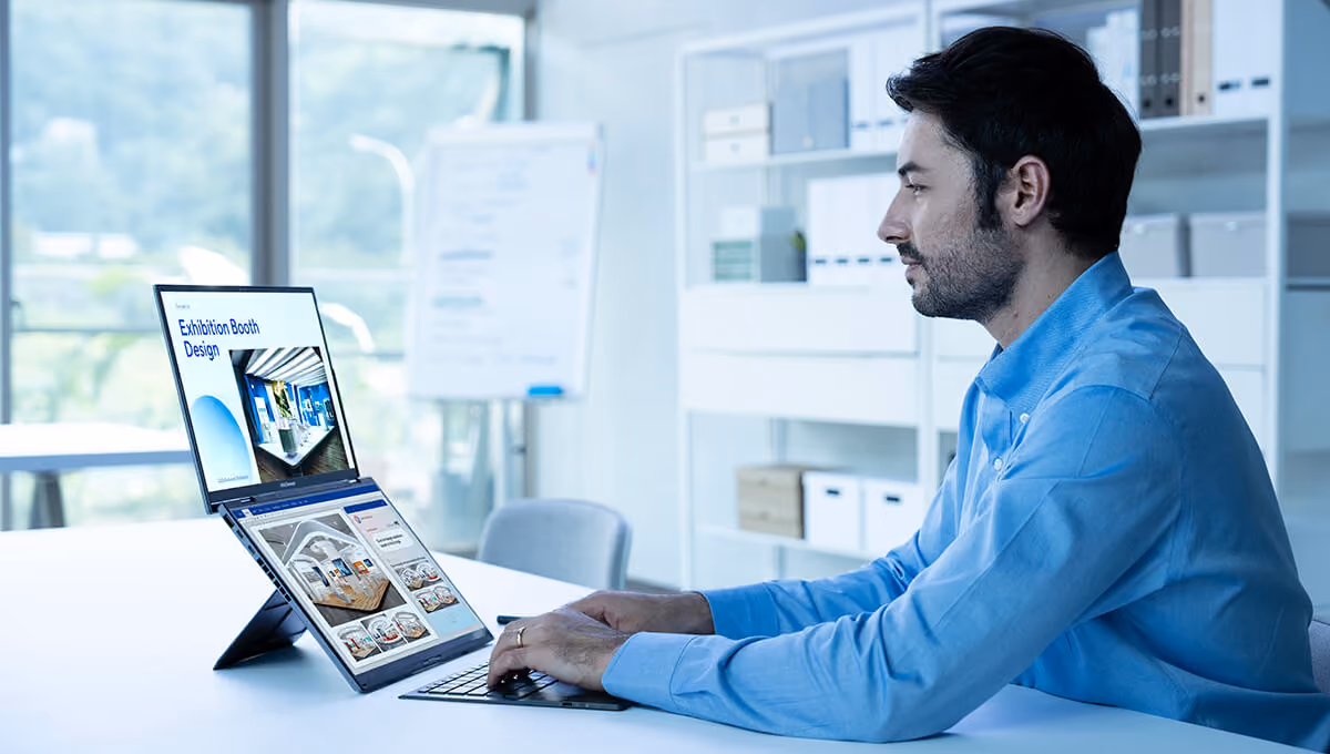 man in a blue shirt - How to Use AI for Work Productivity