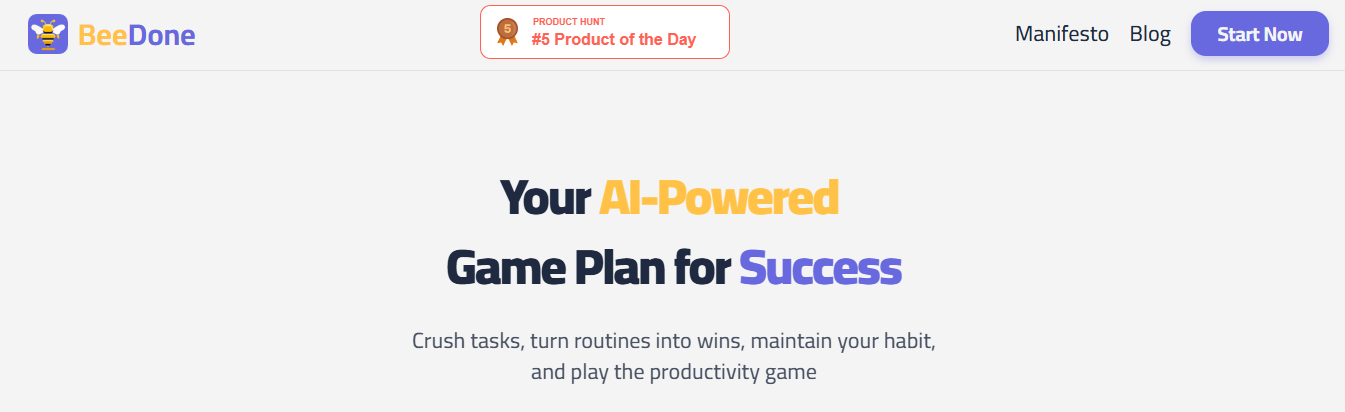 beedone - Best AI Productivity Tools