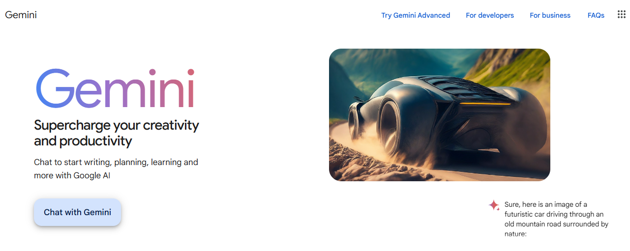 gemini - Best AI Productivity Tools