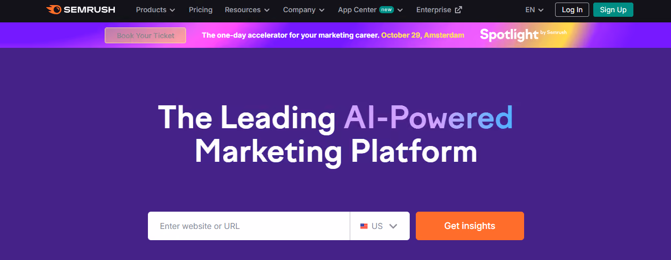 semrush - Best AI for Market Research