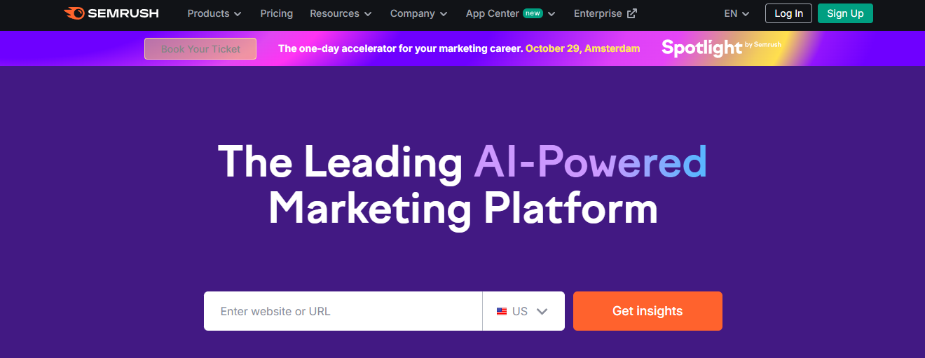 semrush - Best AI for Market Research