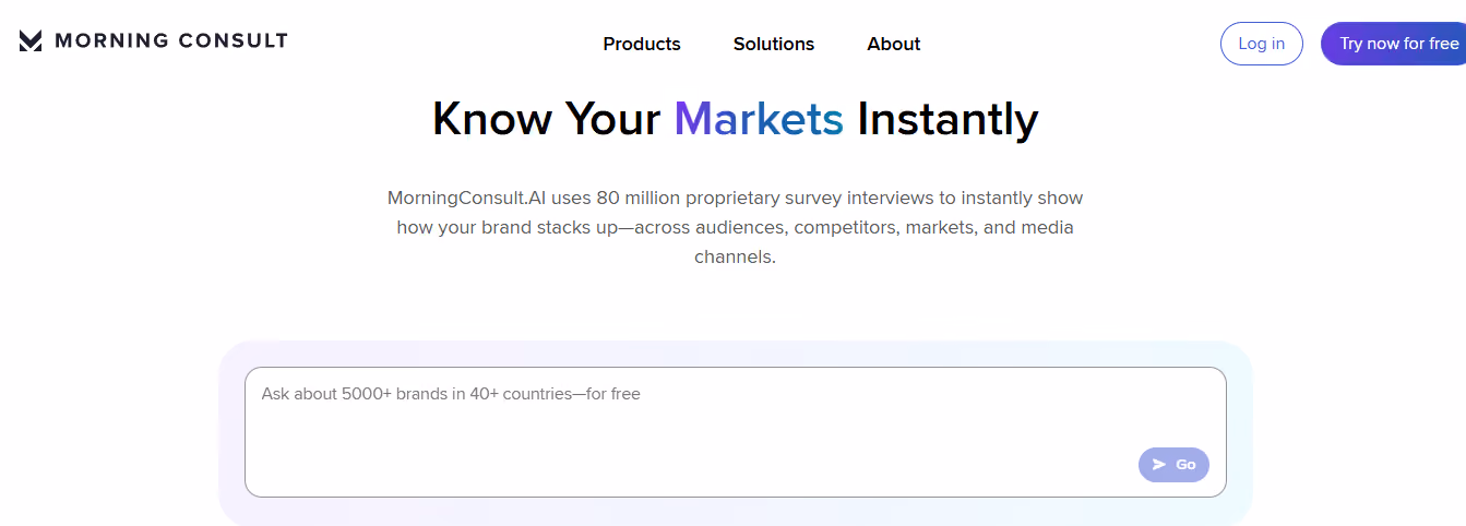 morning consult - Best AI for Market Research