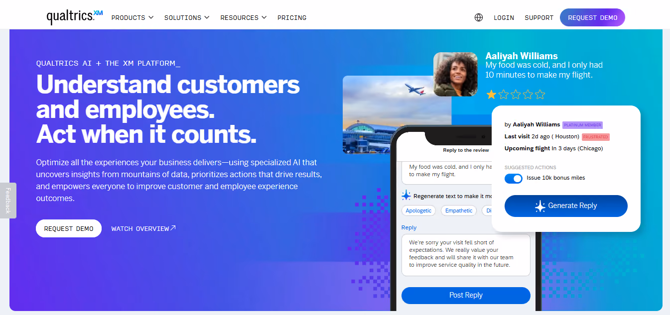 qualtrics - Best AI for Market Research