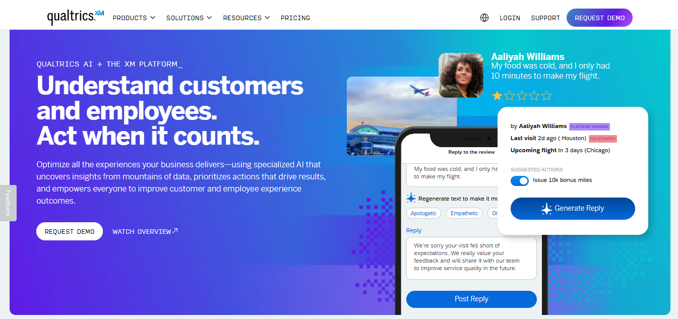 qualtrics - Best AI for Market Research