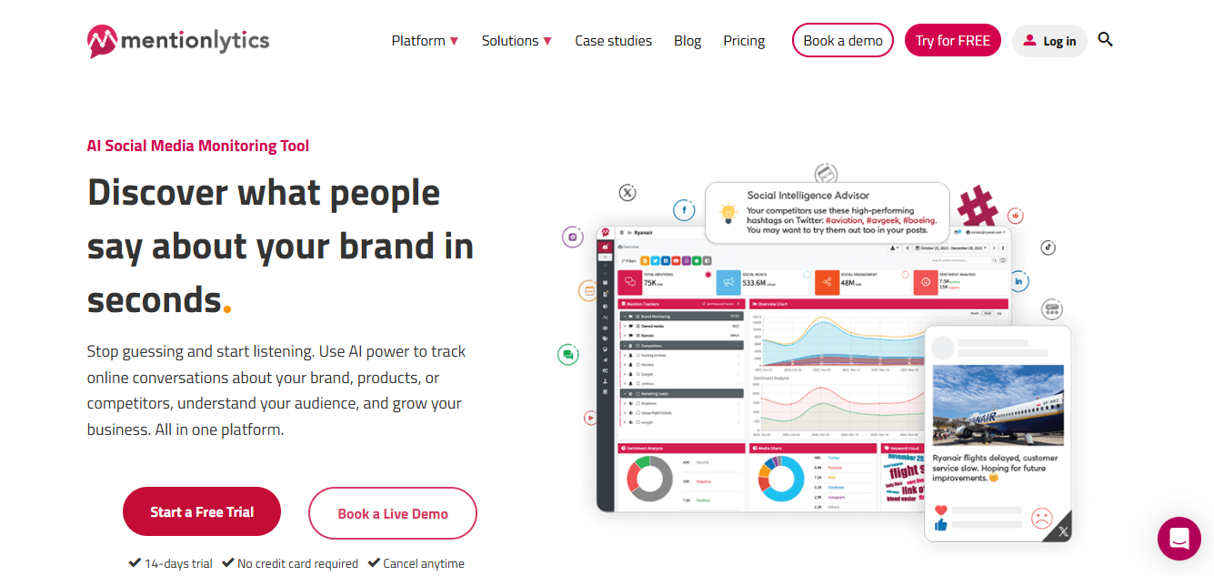 mentionlytics - Best AI for Market Research