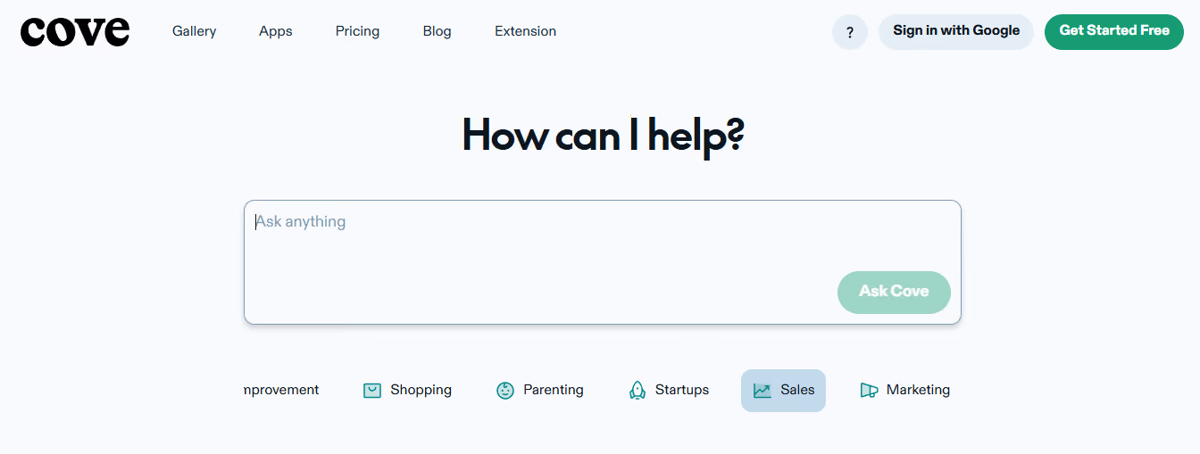 cove - Best AI for Market Research