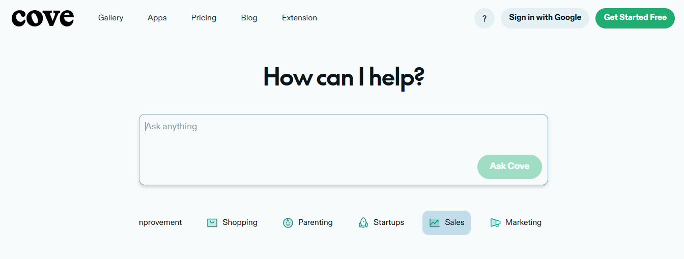 cove - Best AI for Market Research
