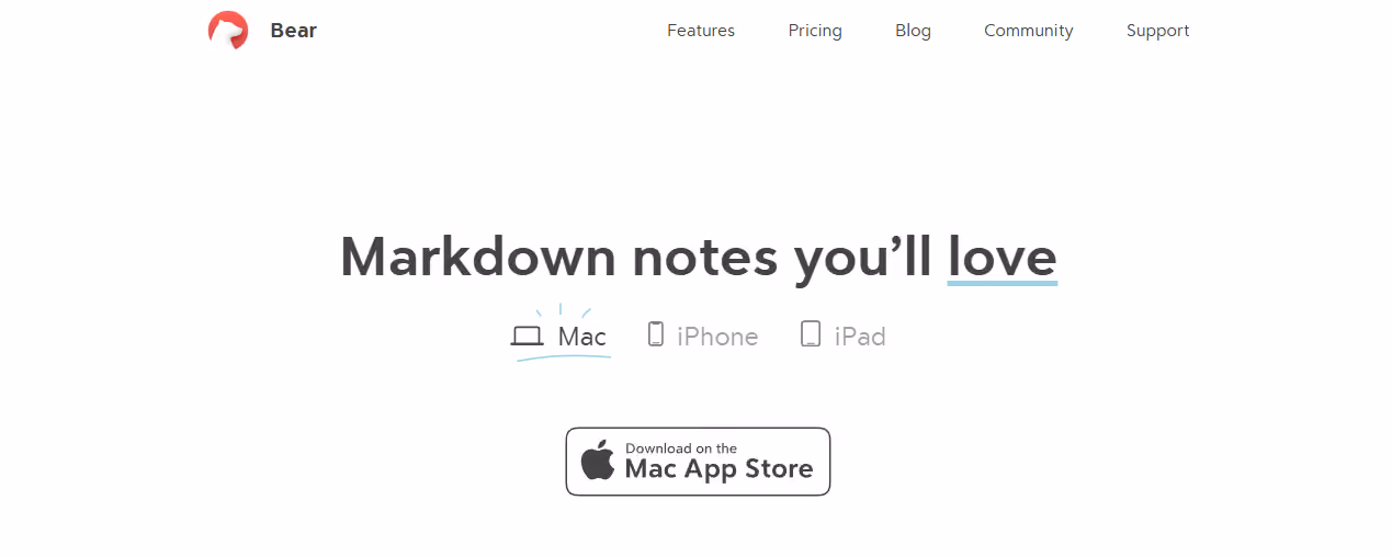 bear - Best AI Meeting Note Taker