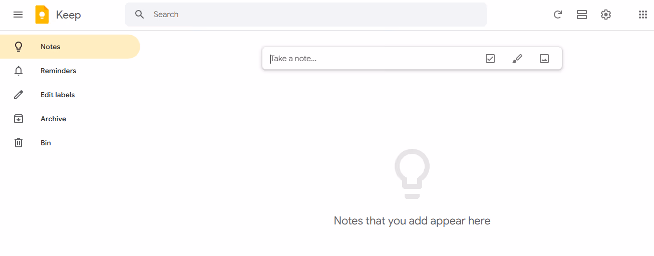 google keep - Best AI Meeting Note Taker