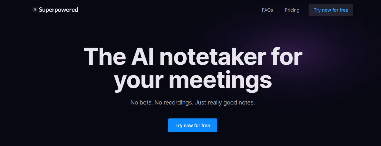 super powered - Best AI Meeting Note Taker
