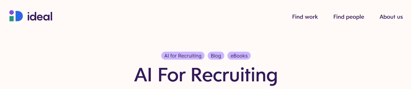 ideal - AI Recruiting Strategy