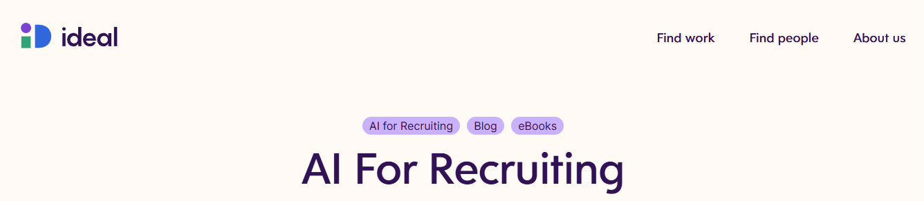 ideal - AI Recruiting Strategy