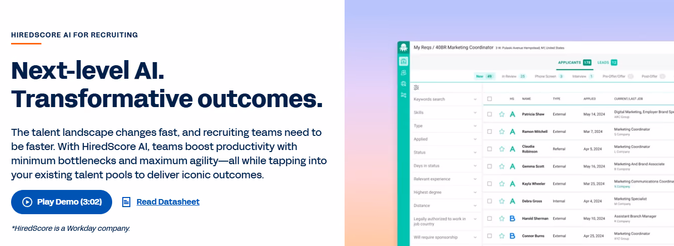 hired score - AI Recruiting Strategy