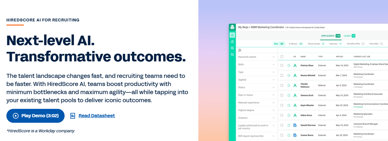 hired score - AI Recruiting Strategy