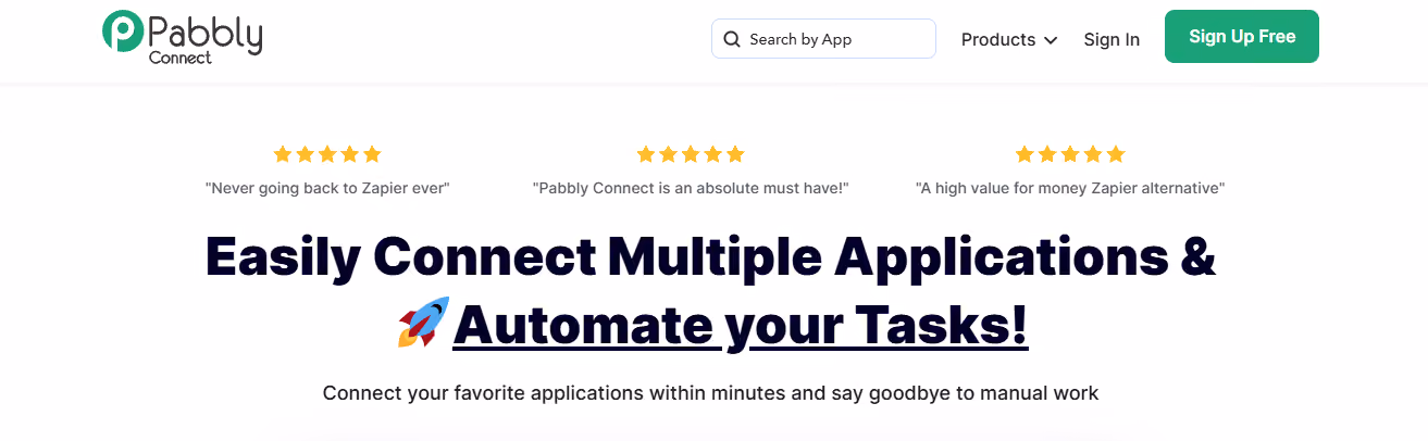 pabbly - Zapier Alternatives