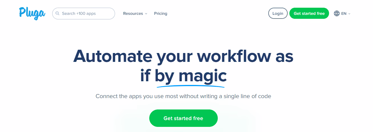 pluga - Zapier Alternatives
