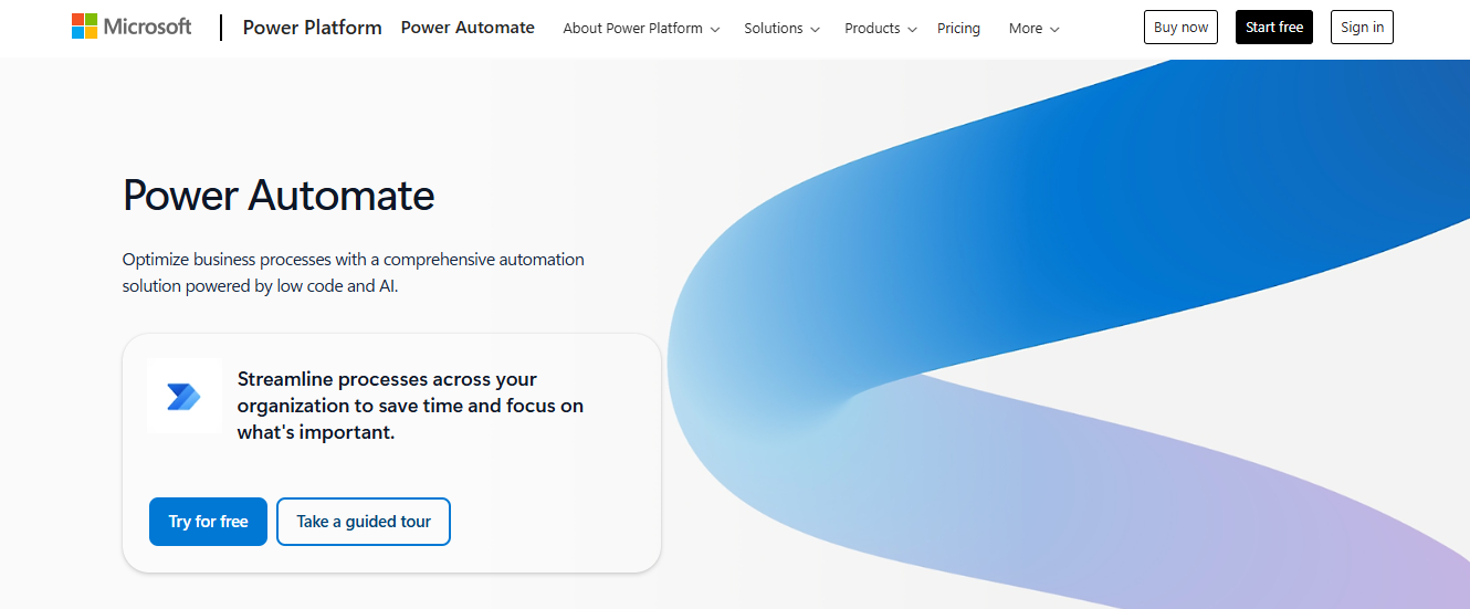 MS power automate - Zapier Alternatives