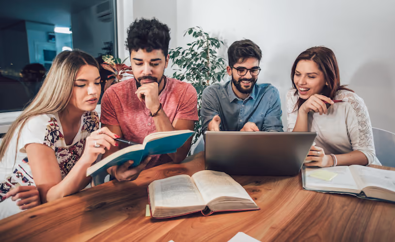people talking - Good Study Habits for College