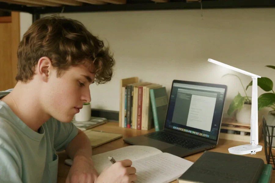 student studying - Best Light Color for Studying