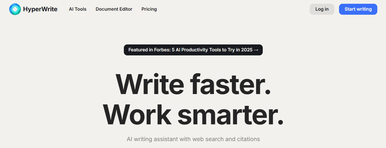 HyperWrite - Best AI Websites for Students