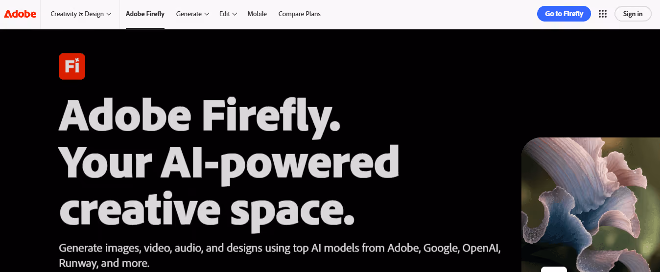 Adobe Express & Firefly - Best AI Websites for Students